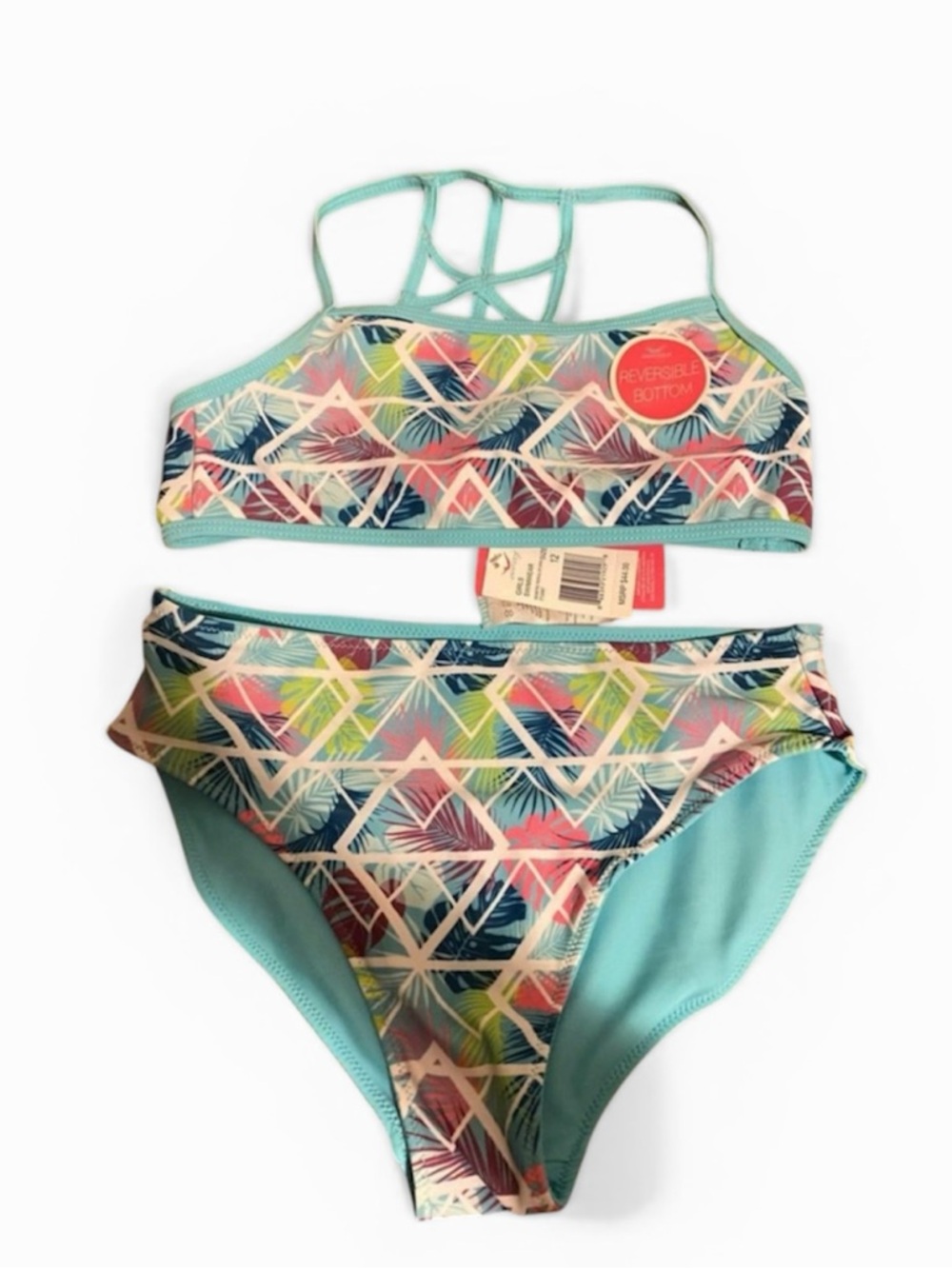 NWT Jantzen Girls 2 piece Swimsuit - Size 12